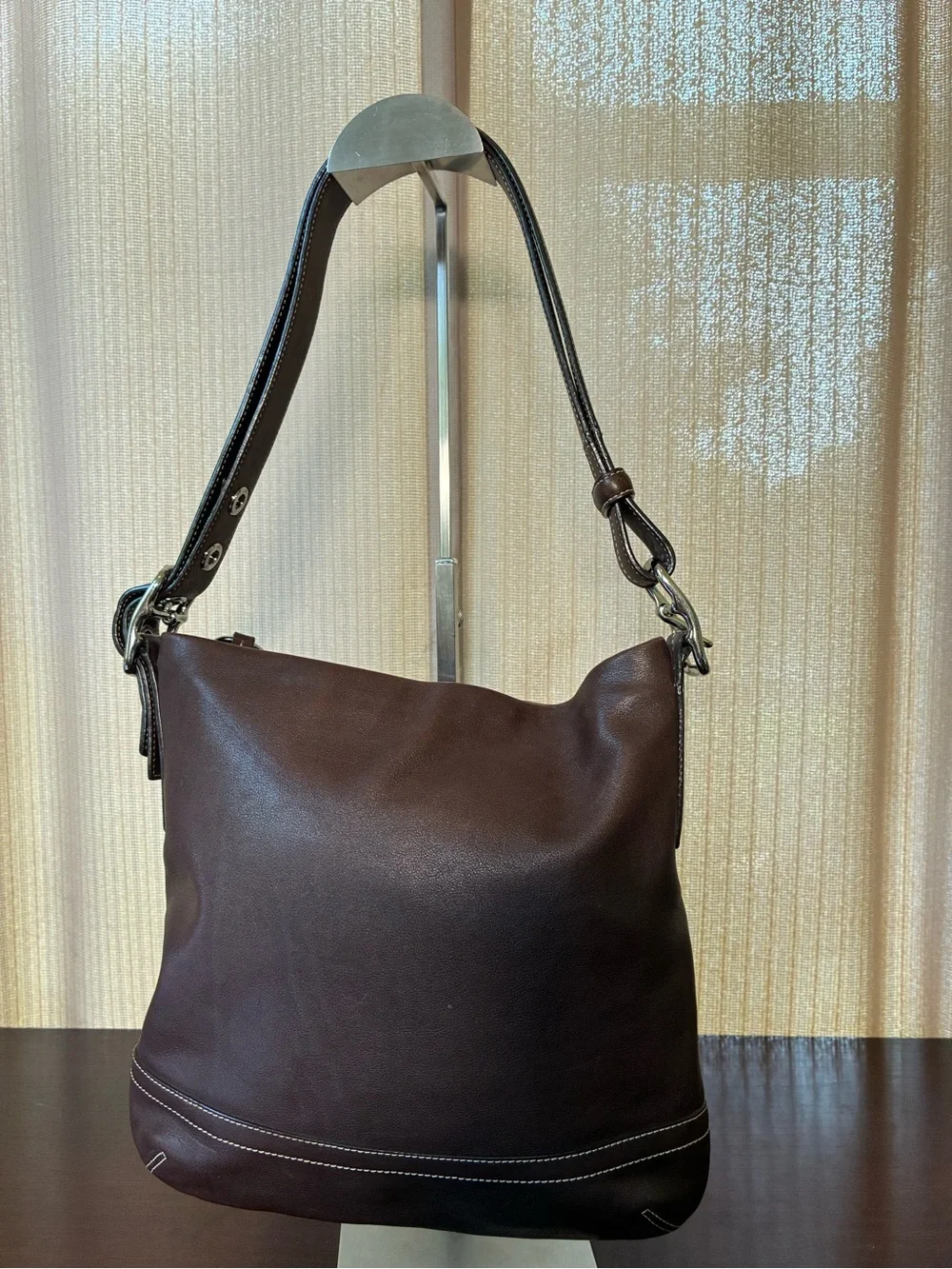 Coach Slim Leather Hobo with Tassel Vintage
